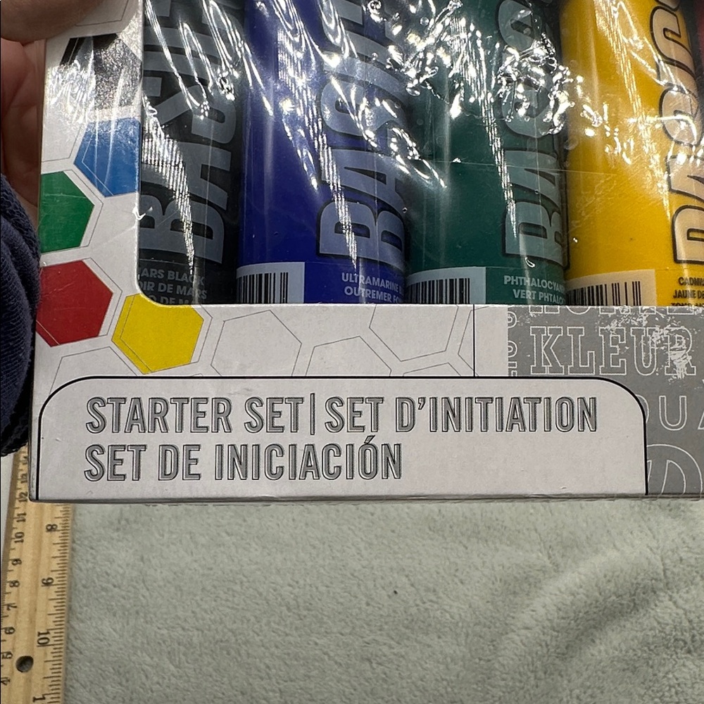 Liquitex Basics Acrylic Starter Set 6 Tubes Primary Colors 4oz Tubes - Picture 6 of 6